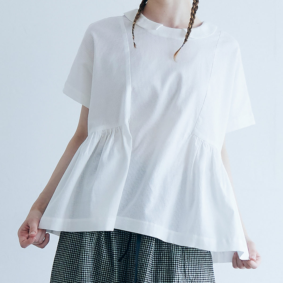 ♦︎極美品♦︎ MAGALI コットンドビー ウエストギャザープルオーバー 楽天市場】MAGALI マガリ コットンドビー ウエストギャザー プル